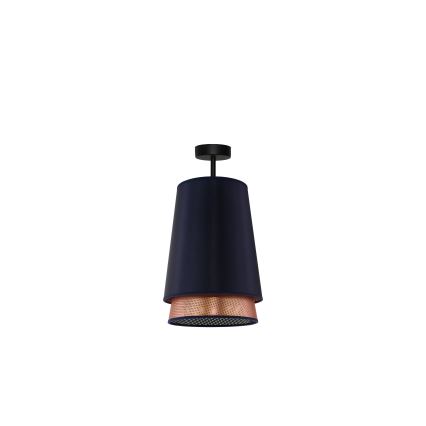 Duolla - Plafonnier BELL SHINY 1xE27/15W/230V d. 25 cm bleu/cuivre