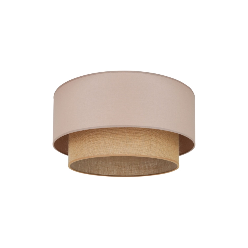 Duolla - Plafonnier BOHO 1xE27/15W/230V d. 45 cm beige/marron