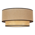 Duolla - Plafonnier BOHO 1xE27/15W/230V d. 45 cm beige/rotin