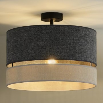 Duolla - Plafonnier DOUBLE 1xE27/15W/230V d. 40 cm gris