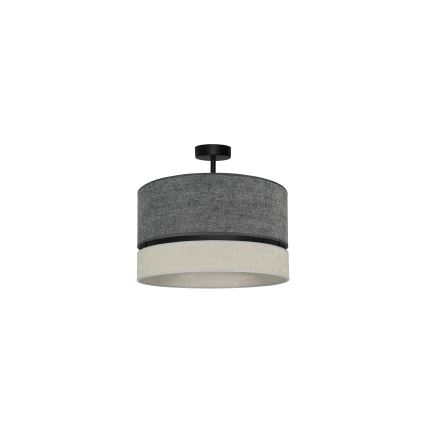 Duolla - Plafonnier DOUBLE 1xE27/15W/230V d. 40 cm gris