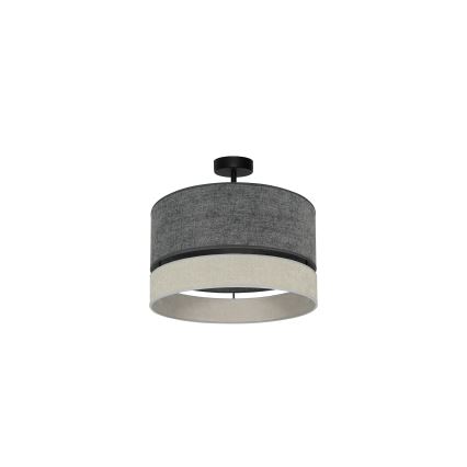 Duolla - Plafonnier DOUBLE 1xE27/15W/230V d. 40 cm gris