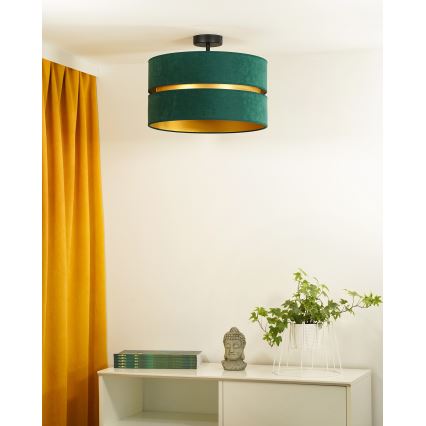 Duolla - Plafonnier DUO 1xE27/15W/230V d. 40 cm vert/doré