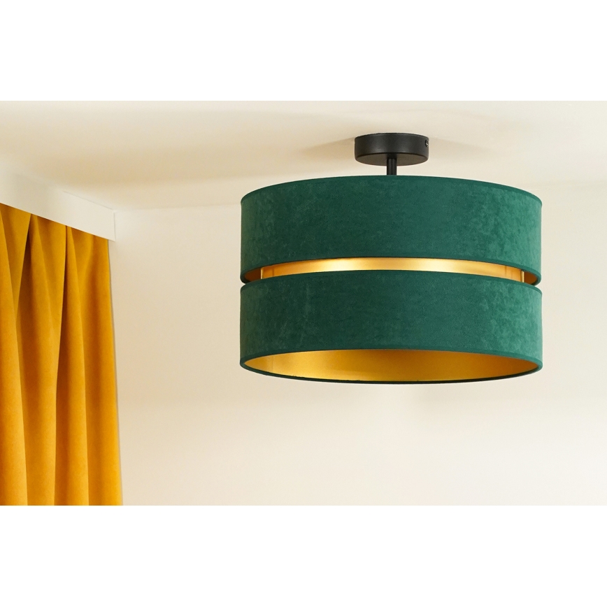 Duolla - Plafonnier DUO 1xE27/15W/230V d. 40 cm vert/doré