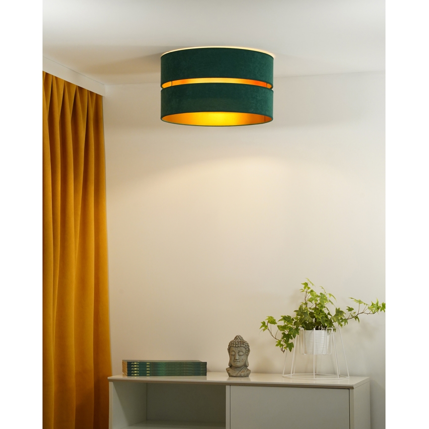 Duolla - Plafonnier DUO 1xE27/40W/230V d. 40 cm vert/doré