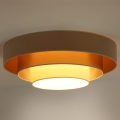 Duolla - Plafonnier LUNETA LED/26W/230V d. 60 cm 4000K beige/doré/crème