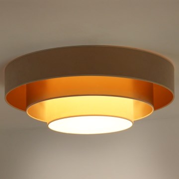 Duolla - Plafonnier LUNETA LED/26W/230V d. 60 cm 4000K beige/doré/crème