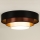 Duolla - Plafonnier LUNETA LED/26W/230V d. 60 cm 4000K noir/cuivre/blanc