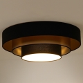 Duolla - Plafonnier LUNETA LED/26W/230V d. 60 cm 4000K noir/doré
