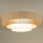 Duolla - Plafonnier LUNETA LED/26W/230V d. 60 cm 4000K rotin/beige/marron