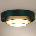 Duolla - Plafonnier LUNETA LED/26W/230V d. 60 cm 4000K vert/doré/blanc