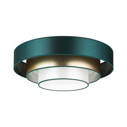 Duolla - Plafonnier LUNETA LED/26W/230V d. 60 cm 4000K vert/doré/blanc
