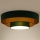 Duolla - Plafonnier LUNETA LED/26W/230V d. 60 cm 4000K vert/doré
