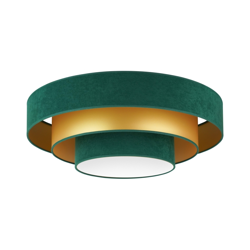 Duolla - Plafonnier LUNETA LED/26W/230V d. 60 cm 4000K vert/doré