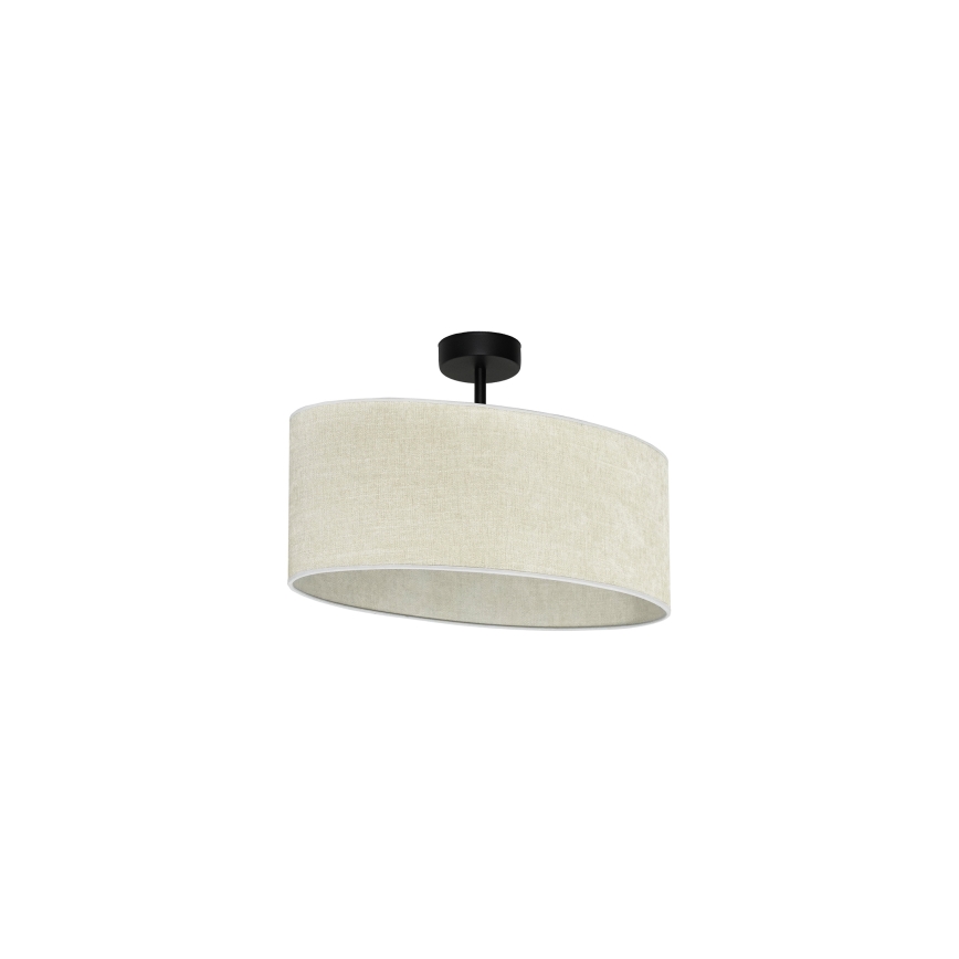 Duolla - Plafonnier OVAL 1xE27/15W/230V gris