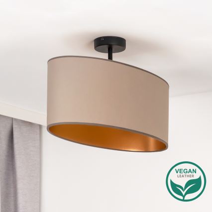 Duolla - Plafonnier OVAL VEGAN 1xE27/15W/230V beige