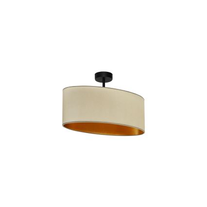 Duolla - Plafonnier OVAL VEGAN 1xE27/15W/230V beige