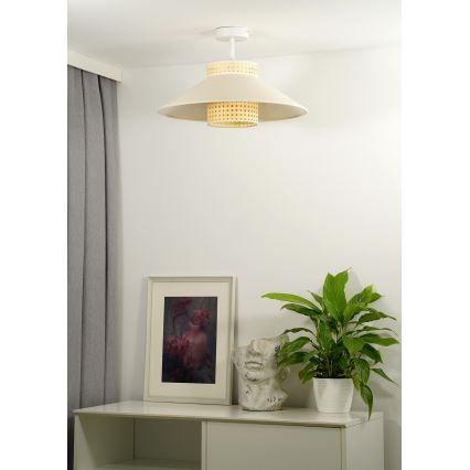 Duolla - Plafonnier RIO RATTAN 1xE27/15W/230V d. 45 cm beige/rotin