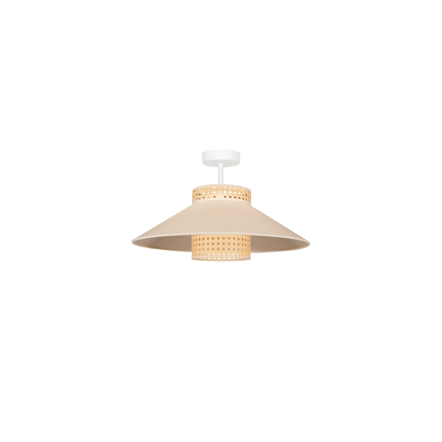 Duolla - Plafonnier RIO RATTAN 1xE27/15W/230V d. 45 cm beige/rotin
