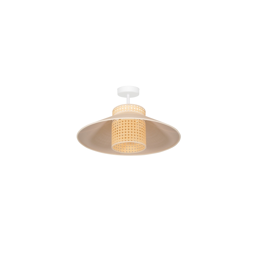 Duolla - Plafonnier RIO RATTAN 1xE27/15W/230V d. 45 cm beige/rotin