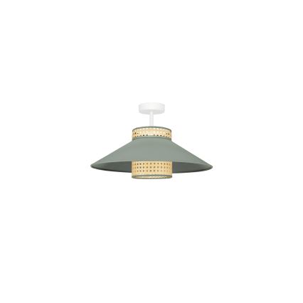 Duolla - Plafonnier RIO RATTAN 1xE27/15W/230V d. 45 cm vert/rotin