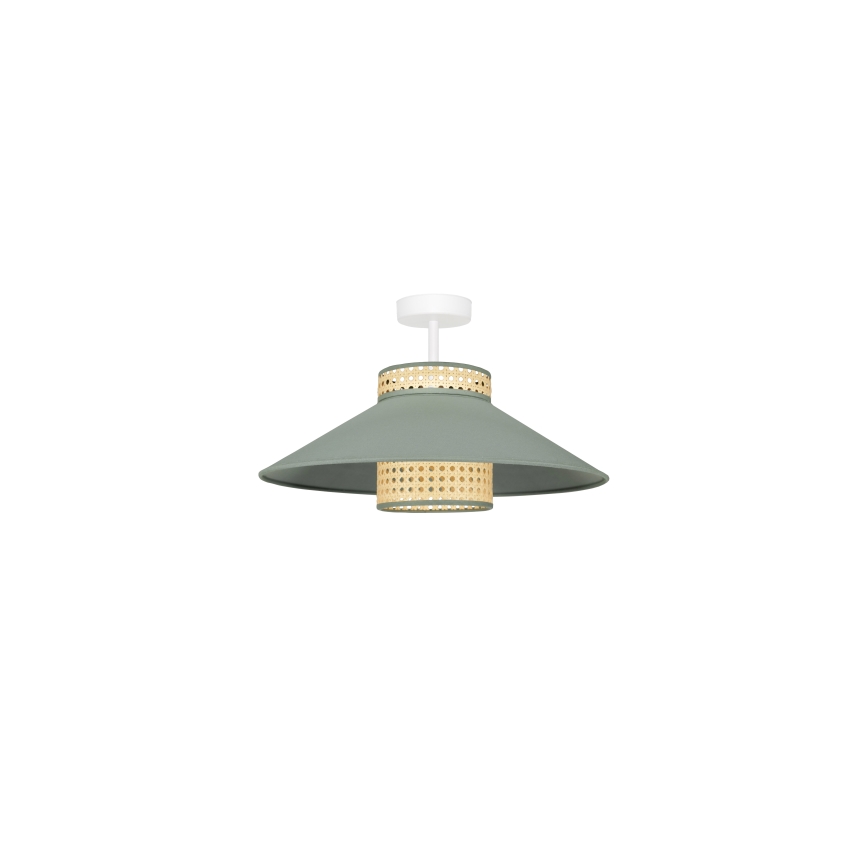 Duolla - Plafonnier RIO RATTAN 1xE27/15W/230V d. 45 cm vert/rotin