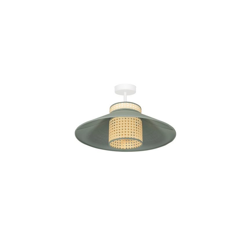 Duolla - Plafonnier RIO RATTAN 1xE27/15W/230V d. 45 cm vert/rotin