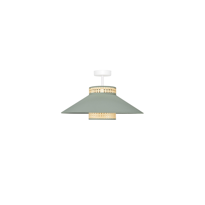 Duolla - Plafonnier RIO RATTAN 1xE27/15W/230V d. 45 cm vert/rotin