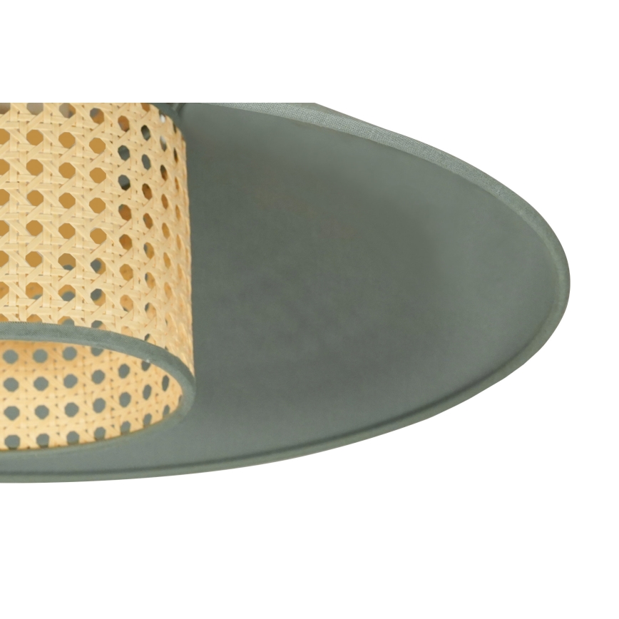 Duolla - Plafonnier RIO RATTAN 1xE27/15W/230V d. 45 cm vert/rotin