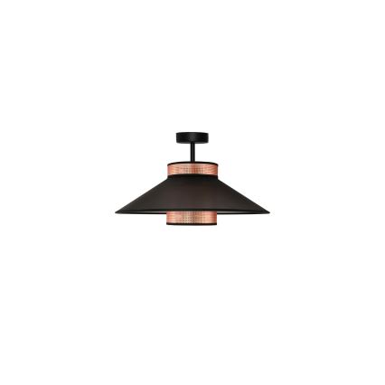 Duolla - Plafonnier RIO SHINY 1xE27/15W/230V d. 45 cm noir/cuivre