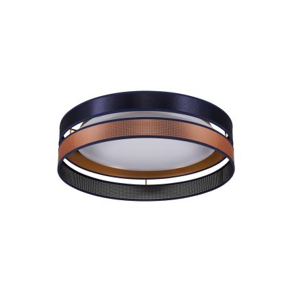 Duolla - Plafonnier ROLLER DUO SHINY LED/24W/230V d. 45 cm bleu/cuivre