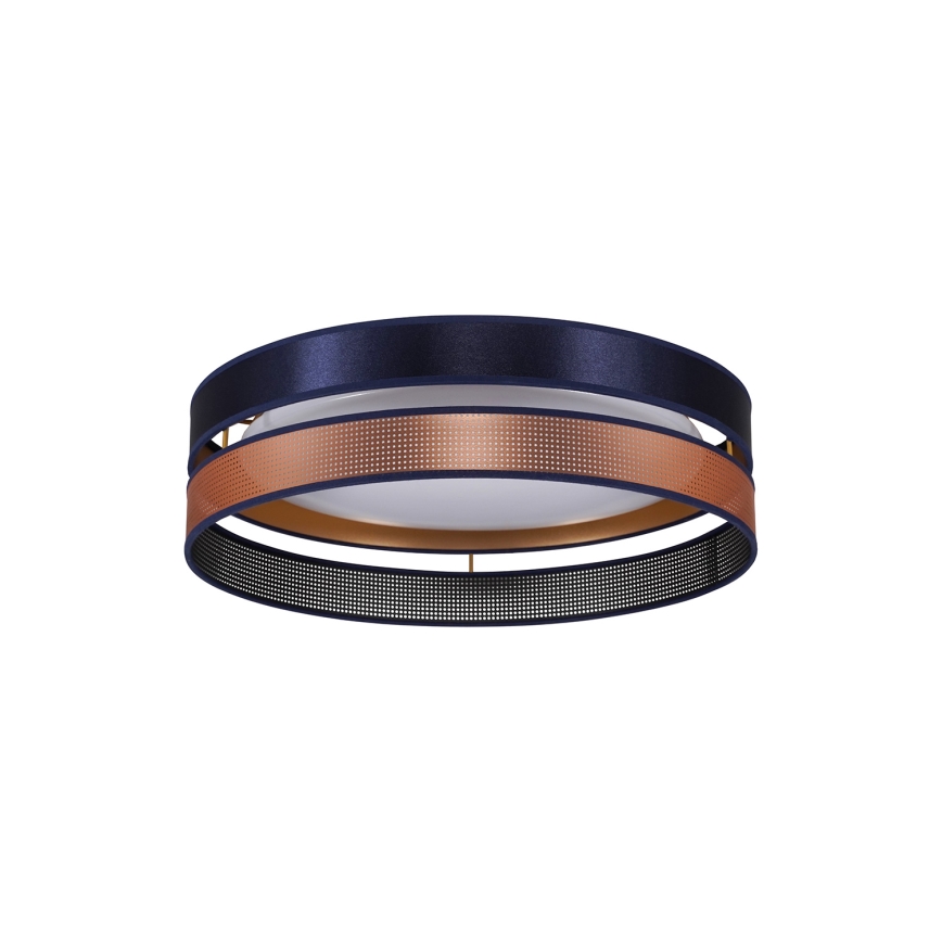 Duolla - Plafonnier ROLLER DUO SHINY LED/24W/230V d. 45 cm bleu/cuivre