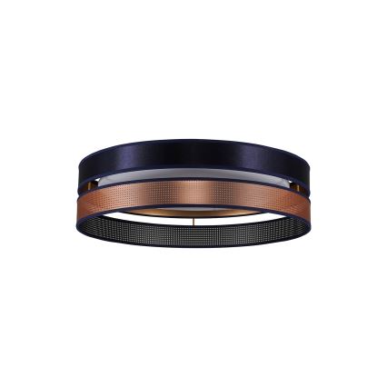 Duolla - Plafonnier ROLLER DUO SHINY LED/24W/230V d. 45 cm bleu/cuivre