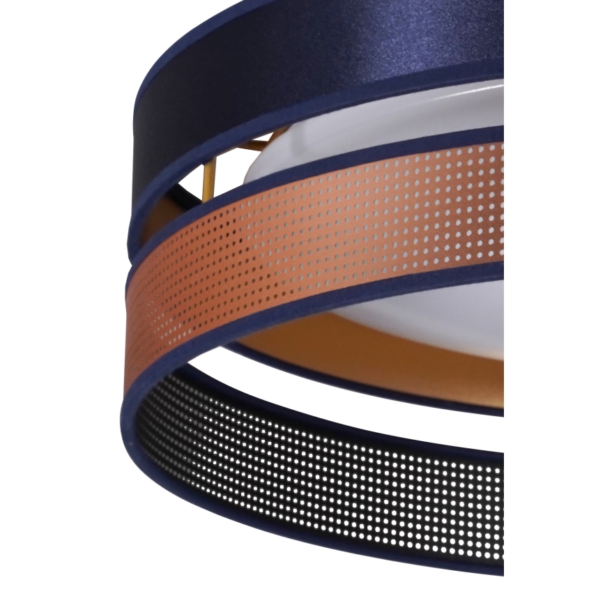Duolla - Plafonnier ROLLER DUO SHINY LED/24W/230V d. 45 cm bleu/cuivre
