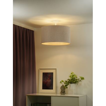 Duolla - Plafonnier ROLLER ECO RECYCLING 1xE27/15W/230V d. 45 cm crème