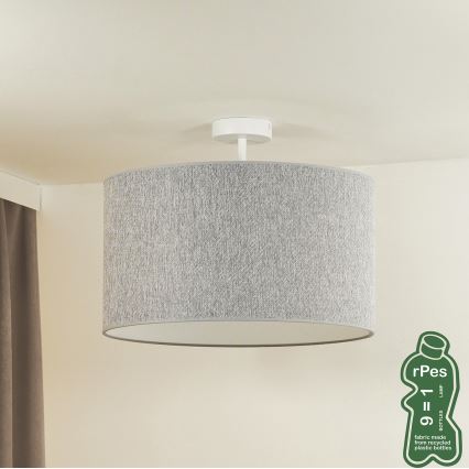 Duolla - Plafonnier ROLLER ECO RECYCLING 1xE27/15W/230V d. 45 cm gris