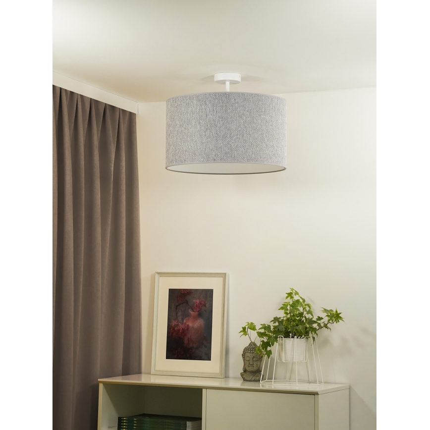 Duolla - Plafonnier ROLLER ECO RECYCLING 1xE27/15W/230V d. 45 cm gris