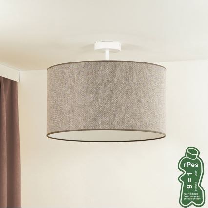 Duolla - Plafonnier ROLLER ECO RECYCLING 1xE27/15W/230V d. 45 cm marron