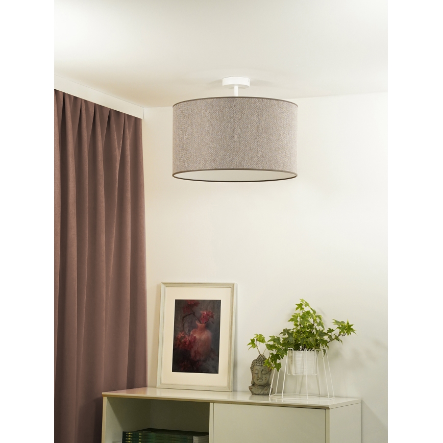 Duolla - Plafonnier ROLLER ECO RECYCLING 1xE27/15W/230V d. 45 cm marron
