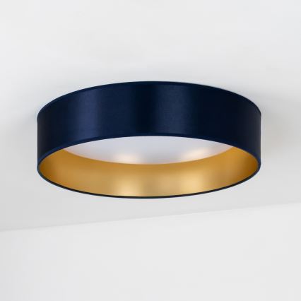 Duolla - Plafonnier ROLLER LED/24W/230V d. 45 cm bleu/doré