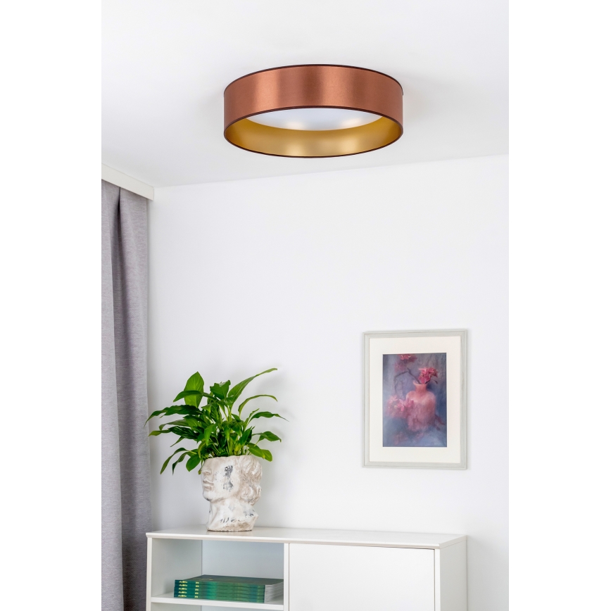 Duolla - Plafonnier ROLLER LED/24W/230V d. 45 cm cuivre/doré