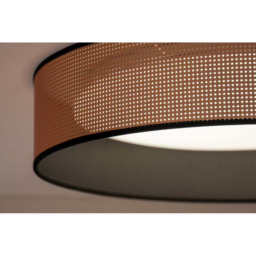 Duolla - Plafonnier ROLLER LED/24W/230V d. 45 cm cuivre/noir