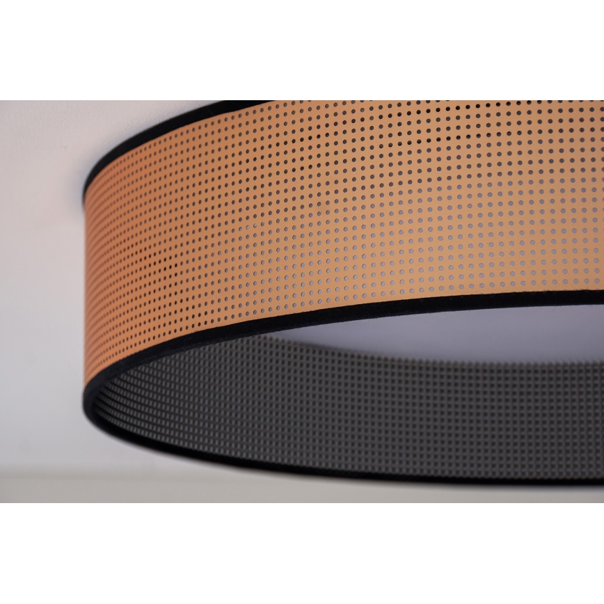 Duolla - Plafonnier ROLLER LED/24W/230V d. 45 cm cuivre/noir