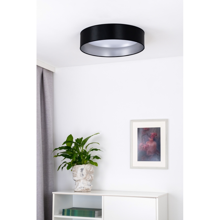 Duolla - Plafonnier ROLLER LED/24W/230V d. 45 cm noir/argent
