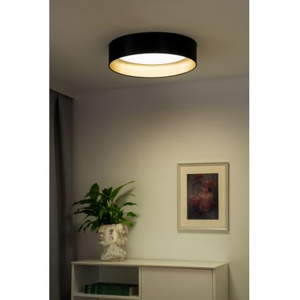 Duolla - Plafonnier ROLLER LED/24W/230V d. 45 cm noir/doré