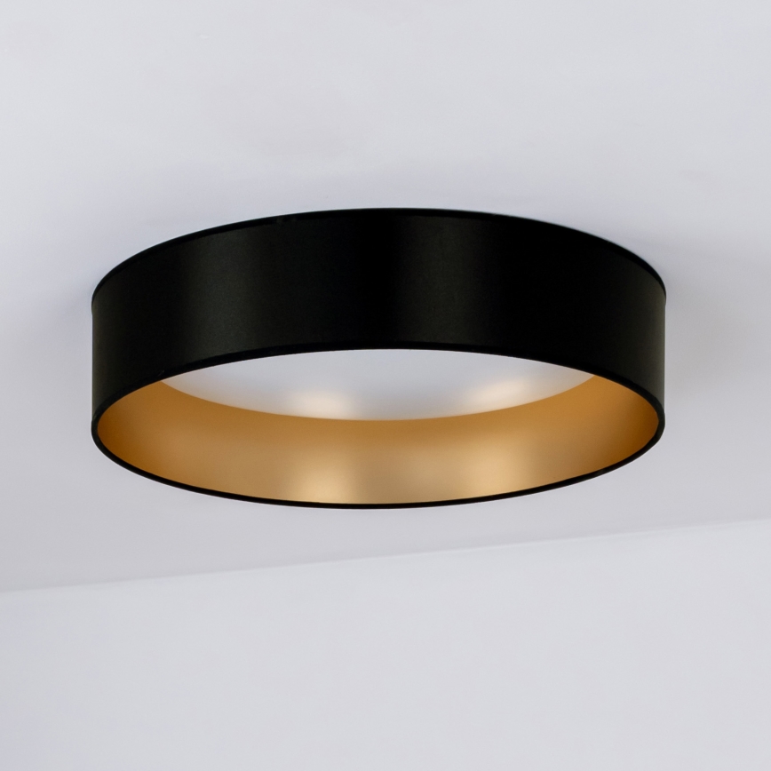 Duolla - Plafonnier ROLLER LED/24W/230V d. 45 cm noir/doré
