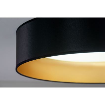 Duolla - Plafonnier ROLLER LED/24W/230V d. 45 cm noir/doré