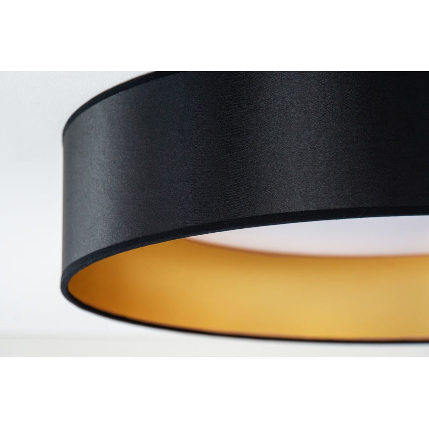 Duolla - Plafonnier ROLLER LED/24W/230V d. 45 cm noir/doré