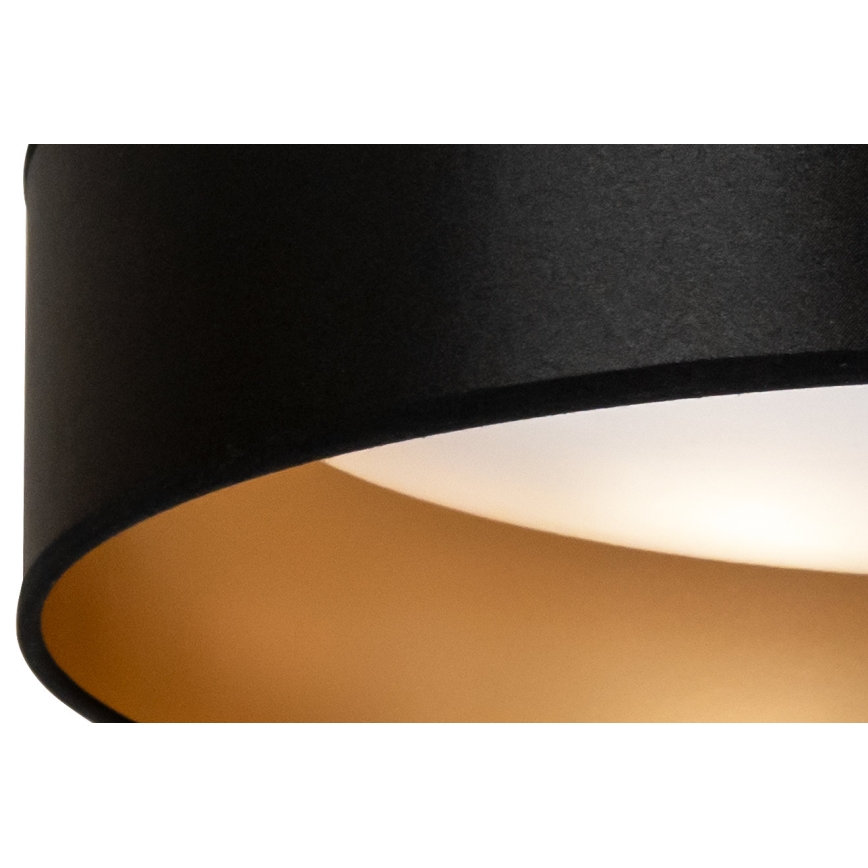 Duolla - Plafonnier ROLLER LED/24W/230V d. 45 cm noir/doré
