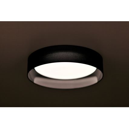 Duolla - Plafonnier ROLLER LED/24W/230V d. 45 cm noir